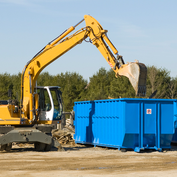 are there any restrictions on where a residential dumpster can be placed in Maryland